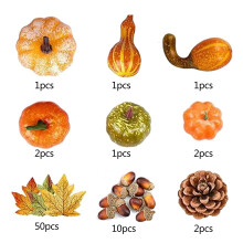 Enfeites para Festa com Tema de Outono, Frutas Artificiais com Aparência Natural, Bolotas Artificiais Realistas para Decoração de Casa e Cozinha,