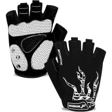 Guantes de ciclismo de alta calidad para hombre y mujer, compatibles con pantallas táctiles y con estampado de gel antideslizante para mayor control