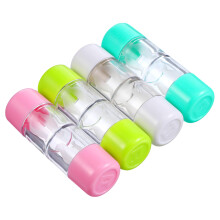 4pcs Mini Contact Lens Case Protective RGP Hard Case for Storage Containers White and Green, Assorted Colors, Modern