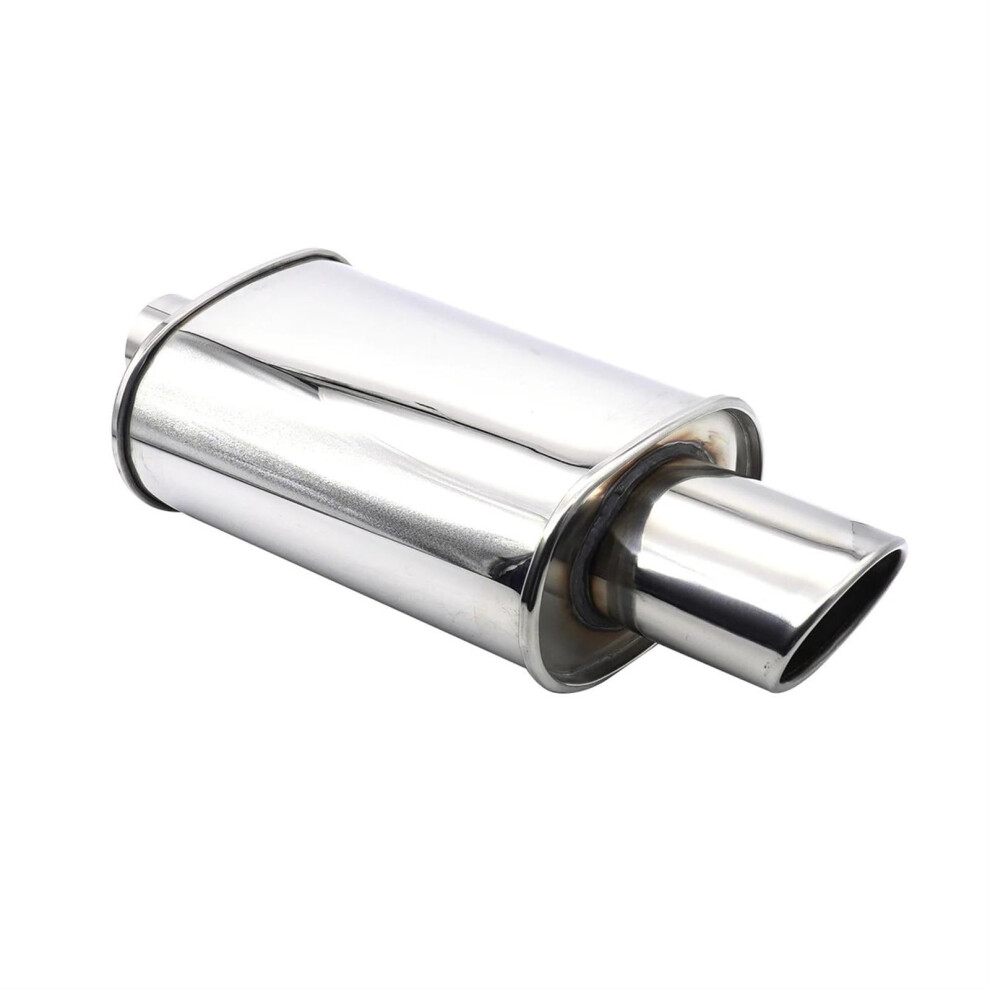 Car Exhaust Pipe 63Mm Double Inlet Outlet Stainless Steel Tailpipe System Racing Turbo Sound Boost 9339159765593
