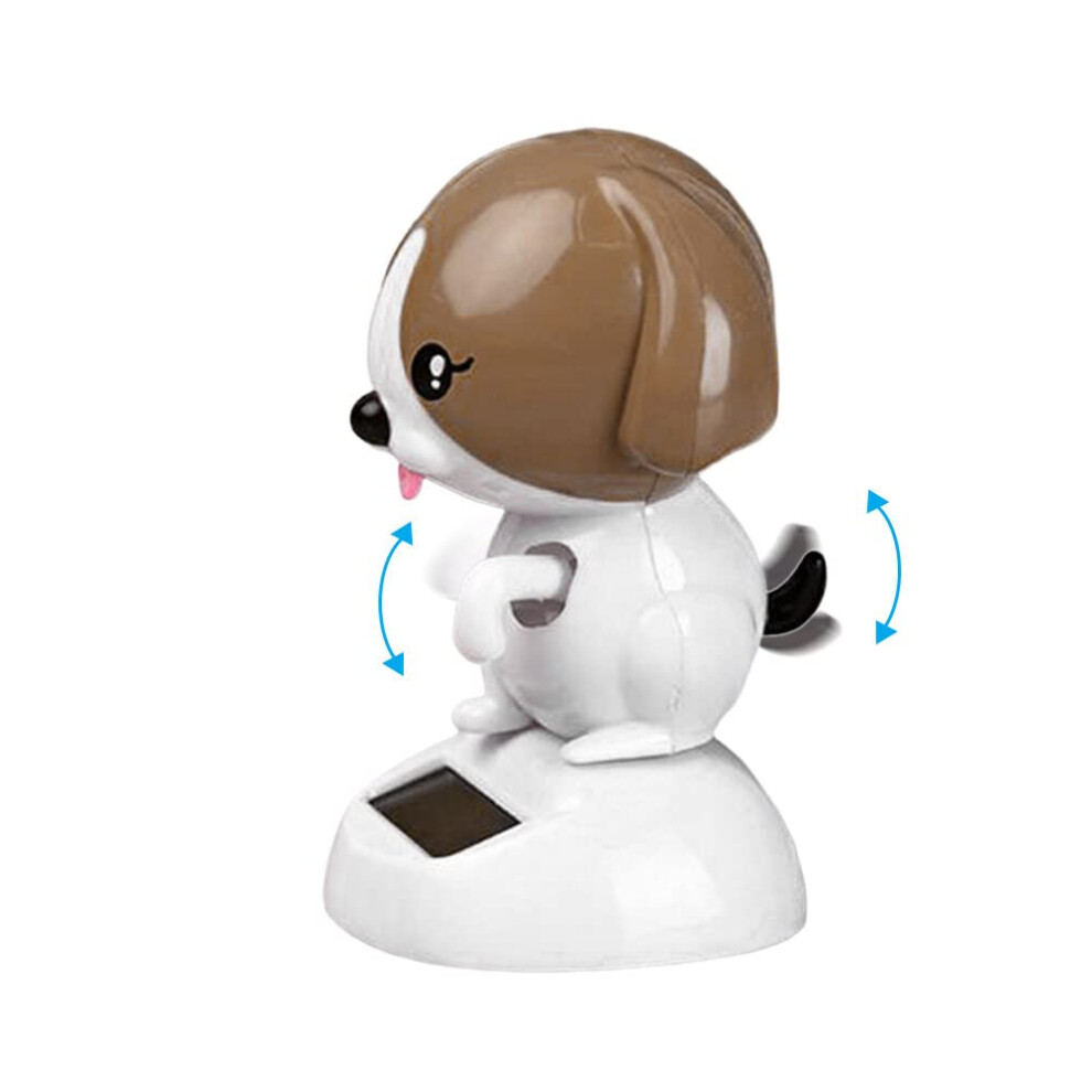 Wobble Dog Solar Car Dashboard Decoration Dancing Dog Figure Car Ornament 9001264420949
