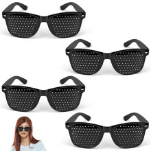 Grid Glasses, Pack of 4 Hole Glasses for Eye Training, Original Grid Glasses