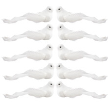 Păsări realiste cu pene pentru ornamente de brad de Crăciun, accesorii pentru aranjamente florale cu o notă elegantă pentru decorațiunile de