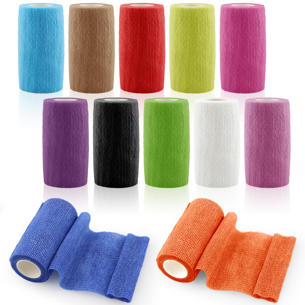 SelfAdhesive Bandage, 10 cm x 4.5 m, First Aid, Elastic Bandage for Wrist, Ankle