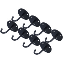 Decorative Indoor Outdoor Hooks, Wall Mounted Steel Hooks With Large Load Capacity And Triangular Screw Hole Design For Enhanced Stability