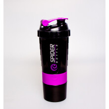 mini2Go 500 ml 16 oz Black/Neon Purple Shaker