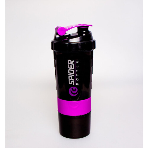 mini2Go 500 ml 16 oz Black/Neon Purple Shaker 2