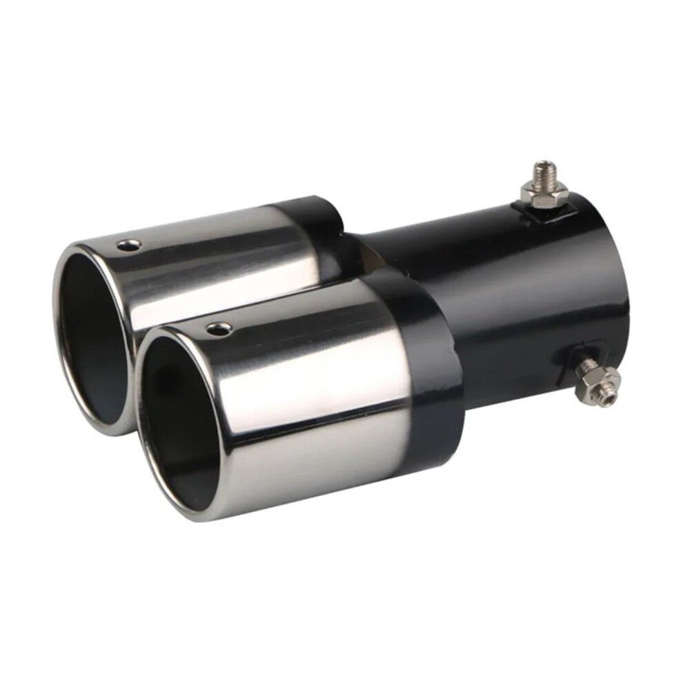 Car Exhaust Tail Pipe Stainless Steel Round Muffler Tip Outlet Chrome Universal Fit 9001264420703