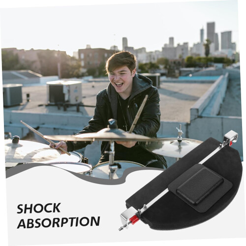 Bass Drum Pad Drum Mute Mat Mute Replacement Drum Mute Switch Exercise Mute Button Drum Mat Black Rubber 1