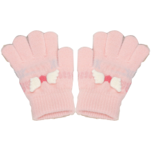 Guantes de invierno para niños con dedos completos, ideales para actividades al aire libre, ligeros pero duraderos con un lindo detalle de gato de