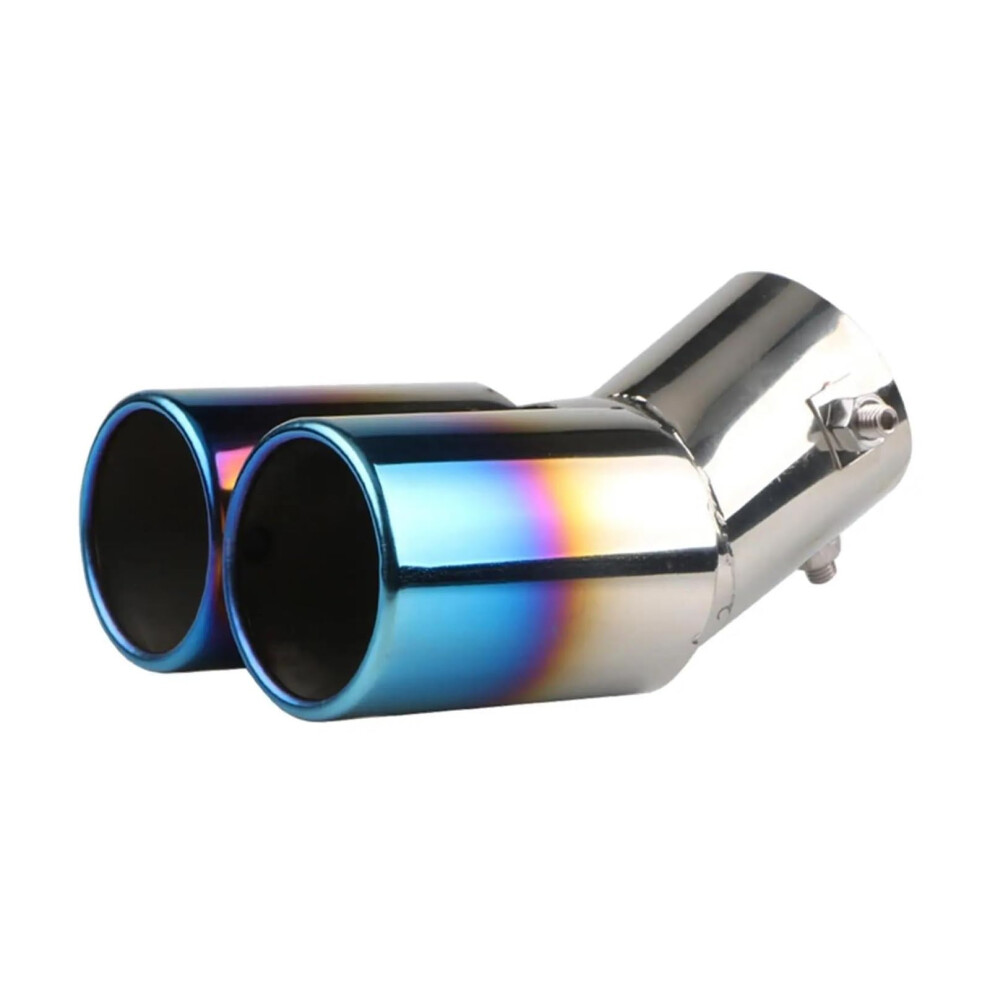 Exhaust Muffler Tip Pipe Dual Exhaust Tip Stainless Steel Double Outlets Style A For Car Tail Pipe End Tip 9339159765883