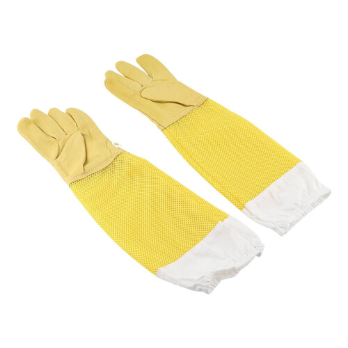 Beekeeping Gloves 2Pack Breathable Beekeeping Gloves With Mesh Material Durable Protective For Men
