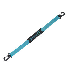 Portable Skating Shoes Carrier Strap with End Hooks Belt Ski Boot Strap Blue, Length 52.5cm For Skate Shoes End Hooks