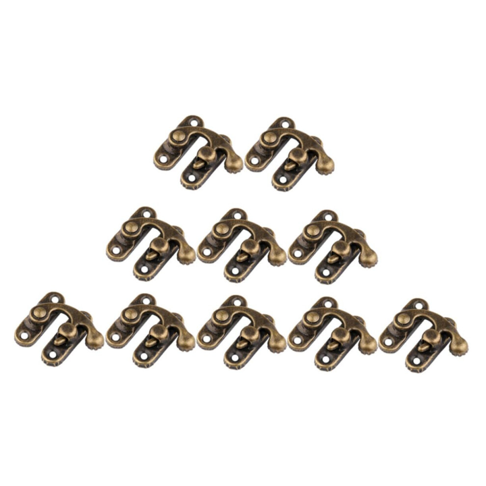 Latch Hook Antique Bronze Right Swing Arm Iron Box Clasp For Jewelry And Storage Boxes 25 Pcs 9001264422141