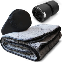 55x79 Waterproof Camping Blanket With Storage Bag Windproof Foldable Stadium Blanket For Camping Sports Travel