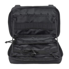 Tasca tattica integrata resistente all'usura con scomparto per mappe, in tessuto di nylon impermeabile, ideale per viaggi e campeggio.