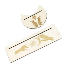1 Set Tarot Card Holder Trimming Game Deck Frame Sticker Display Stand 25X7.5CM