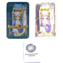 Tarot Deck, Animal Tarot Cards, 78Card Set with Paper Instructions