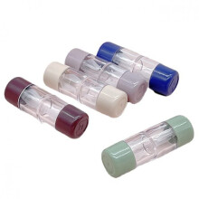 Pack of 5 Coloured Contact Lenses Case L R Contact Lenses Case for Eyes Contacts Travel Kit Holder Lens Container