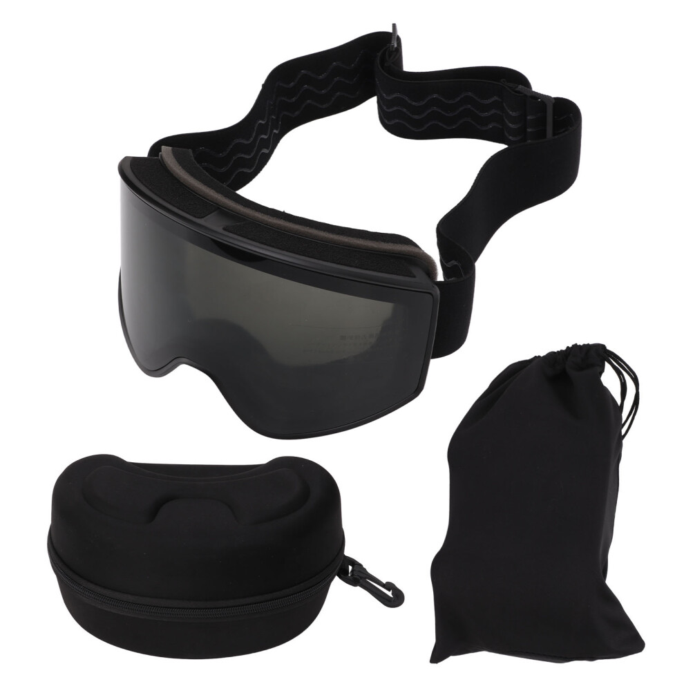 Snowboard Goggles Frameless Flip Up Anti Fog Ski Goggles With UV Protection Magnetic Lens And Adjustable Strap For Adults Outdoor Sports
