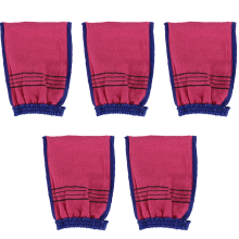 Guantes coreanos para spa con fibra esmerilada, ideales para pieles sensibles. Exfoliación corporal de rápida absorción y eliminación de