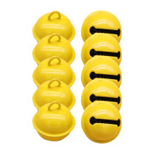 Clopoței metalici colorati, clopoței artizanali versatili pentru bradul de Crăciun, cununa, decorațiuni pentru petreceri (22 mm, 10 buc)