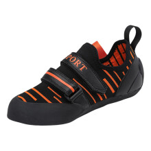 Bouldering Shoes For Children And Teens Orange 35EU Elastic Midsole Breathable WearResistant Quick On Off Climbing Shoes