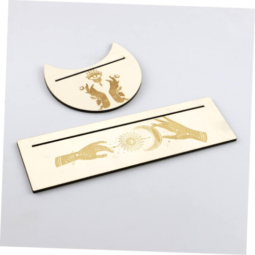 1 Set Tarot Card Holder Trimming Game Deck Frame Sticker Display Stand 25X7.5CM 1