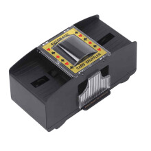 Elektrischer automatischer Poker-Kartenmischer, robustes Kunststoffdesign für Poker, Texas Hold'em, Blackjack und Sammelkartenspiele,