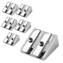 Hand pencil sharpener, metal pencil sharpener, makeup pencil sharpener with 2 holes, 6pack Ref: 5700