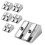 Hand pencil sharpener, metal pencil sharpener, makeup pencil sharpener with 2 holes, 6pack Ref: 5700 1