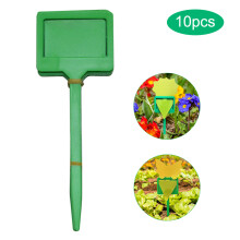 Etichette da giardino, 10 pezzi, etichette in plastica a T per piante, impermeabili, per l'identificazione delle piantine