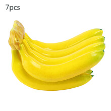 Banana Cúr Polaúireatáin, Torthaí Bréige Maisiúla le haghaidh Achomharc Amhairc Iontach, Bananaí Saorga Buí, Réalaíocha a Ardaíonn Do