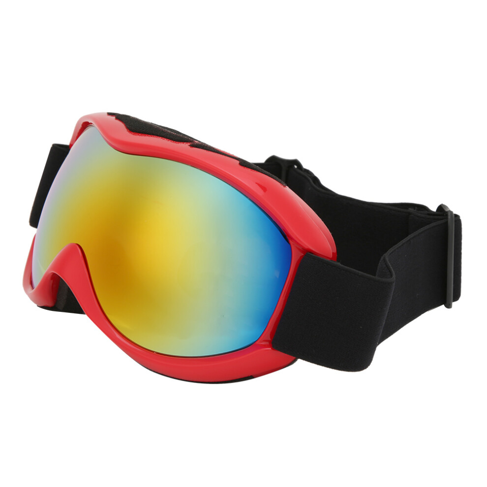 Snowboard Goggles For Men And Women Windproof UV400 Anti Fog Double Lens Ventilation System TPU Frame With Adjustable Headband For Helmet Use