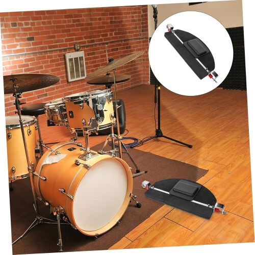 Drum Pad Practice, Drum Supply, Drum Practice Pads, Mute Pad for Kickdrum, Black 2