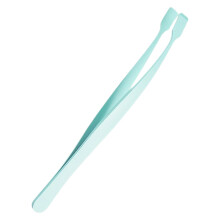 Eyelash Applicator Tool Stainless Steel Eyelash Cluster Tweezers Flat Head Non Slip Precise Makeup Tool Green