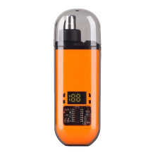 Nose Hair Trimmer Rechargeable Electric Nose Hair Clipper Face Shaver Orange