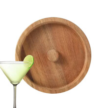 Rimmers for Drinks Wood Bar Salt and Sugar Rimmer, Cocktail Rim Board, Kitchen Accessories for Garnishing