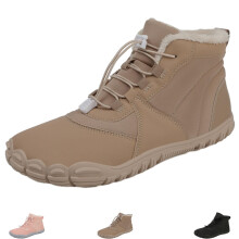 Barefoot Winter Boots Waterproof Hiking Shoes Wide Toe Box Men 10.5 UK Women Khaki