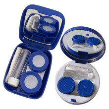 Contact Lens Box Cosmetic Set for Square Lens Care Box for On the Go Made of Quality Invisible 2 Pieces
