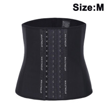 Tailletrainer voor vrouwen, latex onderbustband, hulpmiddel voor herstel na de bevalling, verstelbare haakjes, ondersteuning met 9 stalen baleinen,