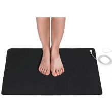 Grounding Mat, 30 x 100 cm Grounding Mat, Grounding Well Mat with 15 Feet UK Cord, Indoor Grounding Mat to Improve Sleep at Home, Office, Work.