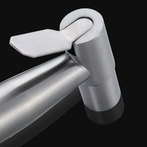 Ευέλικτη κεφαλή ψεκασμού μπιντέ, έλεγχος πίεσης νερού από ανοξείδωτο ατσάλι για 2