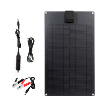 Solpanelkit för multifunktionsladdare, högre effektivitet, ultratunn, lätt, värmebeständig bakplatta, vattentät kopplingsbox för utomhusbruk,