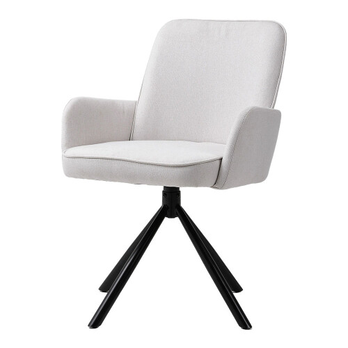 Living And Home Linen Modern Swivel Chair 1