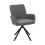 Living And Home Linen Modern Swivel Chair, Grey 1