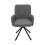 Living And Home Linen Modern Swivel Chair, Grey 3