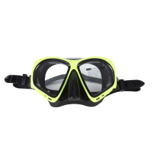 Masque de plongée panoramique à large champ de vision avec sangle en silicone ajustable, masque de natation HD avec couvre-nez et verre trempé