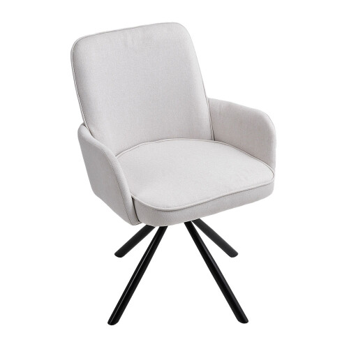 Living And Home Linen Modern Swivel Chair