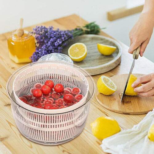 Fruit Cleaner Spinner Strainer Vegetable Washing Basket Kitchen Gadget Salad Making 1